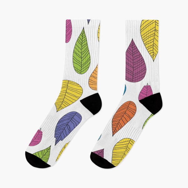Item preview, colored leaves green yellow red and purple designed and sold by Assan Den.