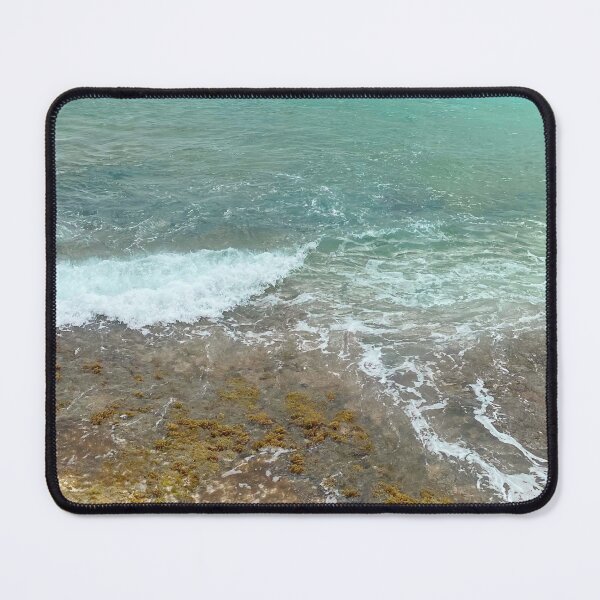 Item preview, Aesthetic Pastel Blue Crashing Waves With Ocean Foam designed and sold by Barolina.