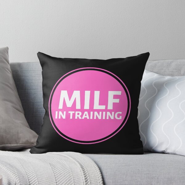 Item preview, MILF In Training Pink Circle - Hot Mom Badge - Mothers Day gift for Future Moms designed and sold by CaitU.