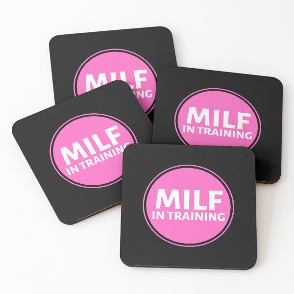 Item preview, MILF In Training Pink Circle - Hot Mom Badge - Mothers Day gift for Future Moms designed and sold by CaitU.