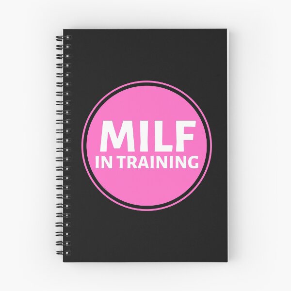 Item preview, MILF In Training Pink Circle - Hot Mom Badge - Mothers Day gift for Future Moms designed and sold by CaitU.
