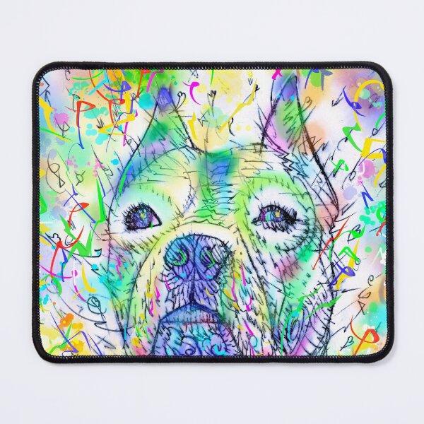 Item preview, PIT BULL watercolor and ink portrait .1 designed and sold by lautir.