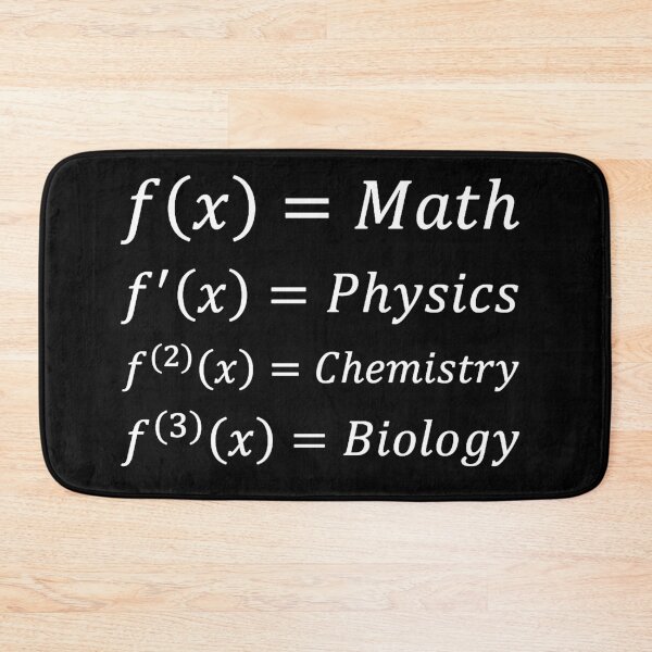 Item preview, funny math, physics, chemistry and biology derivative dark version designed and sold by NoetherSym.