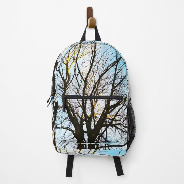 Item preview, Puffy tree poured with sunshine against the background of the blue cloudy sky, natural background  designed and sold by helenkaiy.