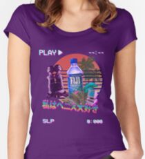 Vaporwave Fiji Bottle Women's Fitted Scoop T-Shirt