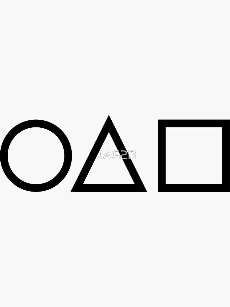 "logo game circle triangle square" Sticker by JAG2B Redbubble