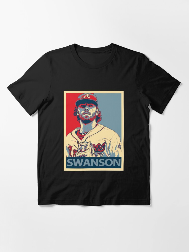 Men's Atlanta Braves Dansby Swanson #7 Red T-Shirt