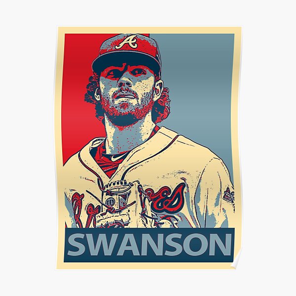  Dansby Swanson Baseball Playe74 Canvas Poster Bedroom Decor  Sports Landscape Office Room Decor Gift Unframe:20x30inch(50x75cm): Posters  & Prints