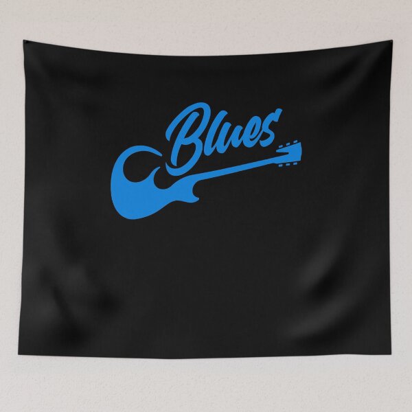 Artikelvorschau, Blue Guitar Blues Music Vintage Guitar  entworfen und verkauft von TeddyTees21.