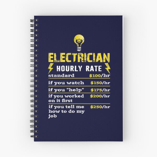 Item preview, Funny Electrician Hourly Rate Funny Electrical Engineer Distressed designed and sold by niftee.