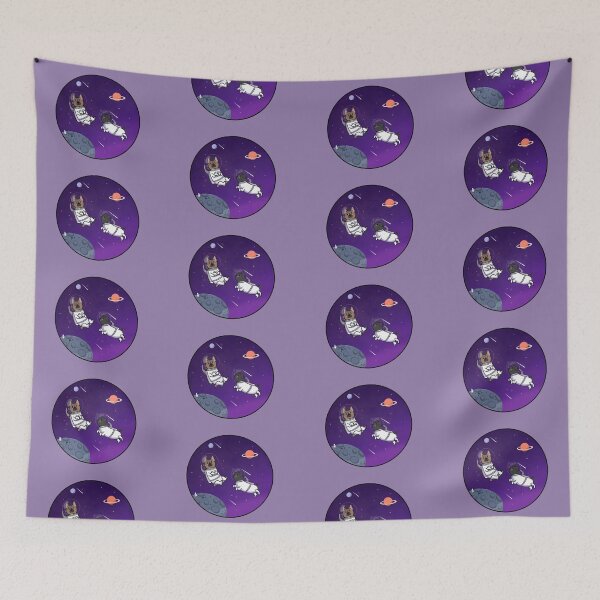 Item preview, Space dogs  designed and sold by Purplepugprints.