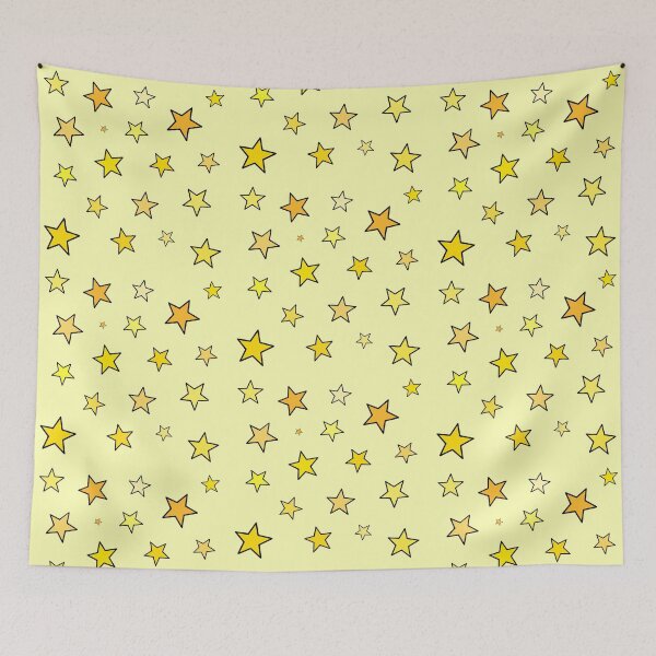 Item preview, Light Yellow Minimalistic Stars Pattern  designed and sold by Barolina.