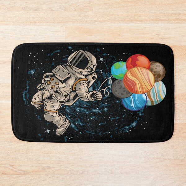 Item preview, Astronaut Holding Planet Balloons - Astronaut designed and sold by YueHeng Creates ⭐⭐⭐⭐⭐.