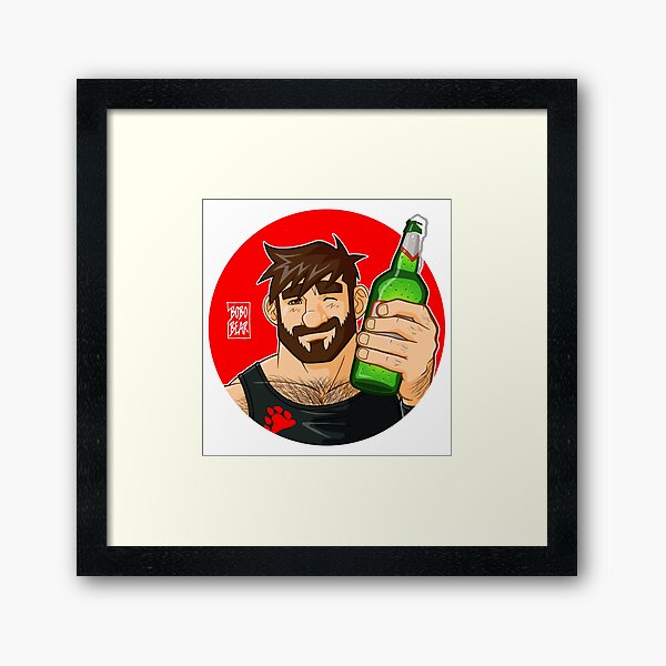 ADAM LIKES BEER Framed Art Print