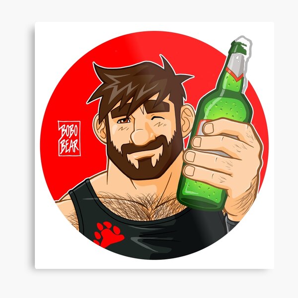 ADAM LIKES BEER Metal Print