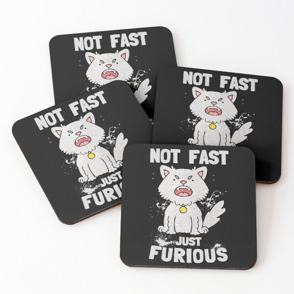 Item preview, Not Fast Just Furious - Funny cat lover or forever grumpy people gift designed and sold by LostTraveller.