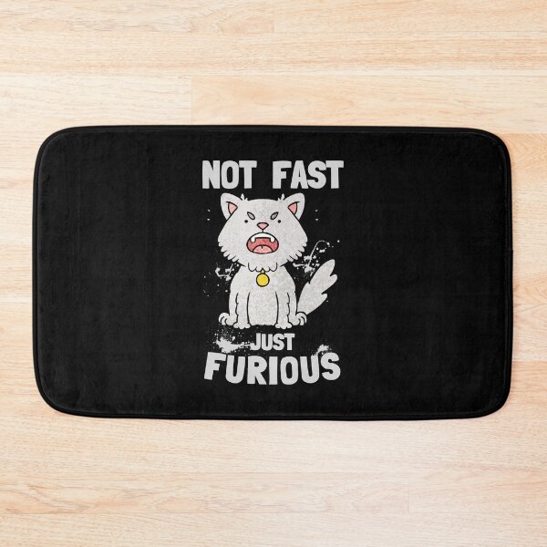 Item preview, Not Fast Just Furious - Funny cat lover or forever grumpy people gift designed and sold by LostTraveller.