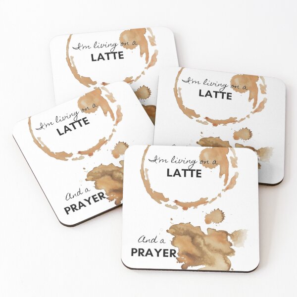 Item preview, Living on a latte and a prayer designed and sold by ggbears.