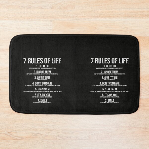 Item preview, 7 Rules of Life Motivational designed and sold by bdmart33.