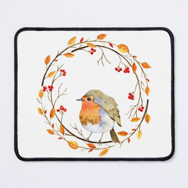Item preview, Robin on its branch designed and sold by AmethysteCrea.