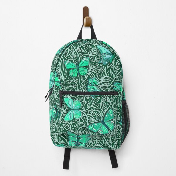 Item preview, Butterfly Art Nouveau in Emerald Green and Mint designed and sold by micklyn.