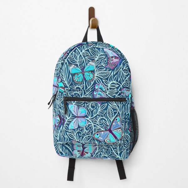 Item preview, Butterfly Art Nouveau in Dark Blue and Purple designed and sold by micklyn.