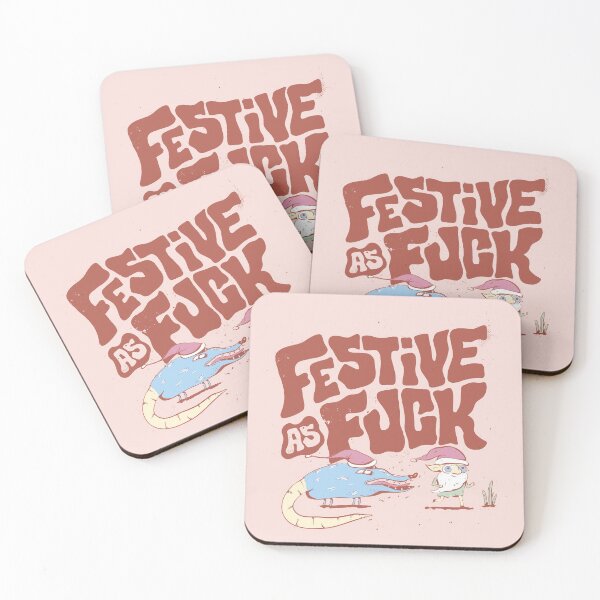 Item preview, Funny Anti Christmas Design, Festive As Fuck designed and sold by Singhe Design.