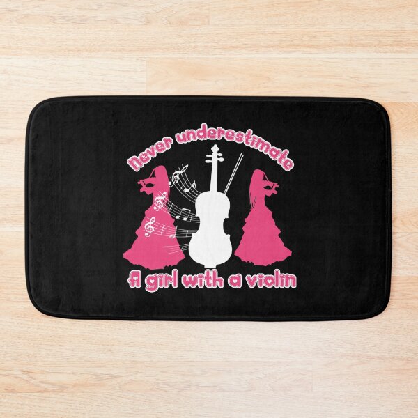 Item preview, Never underestimate a girl with a violin designed and sold by DynastyArt.