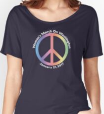 Women's March On Washington Peace Sign Women's Relaxed Fit T-Shirt