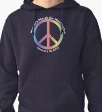 Women's March On Washington Peace Sign Pullover Hoodie