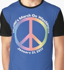 Women's March On Washington Peace Sign Graphic T-Shirt