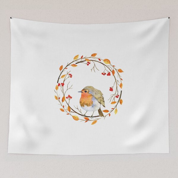 Item preview, Robin on its branch designed and sold by AmethysteCrea.