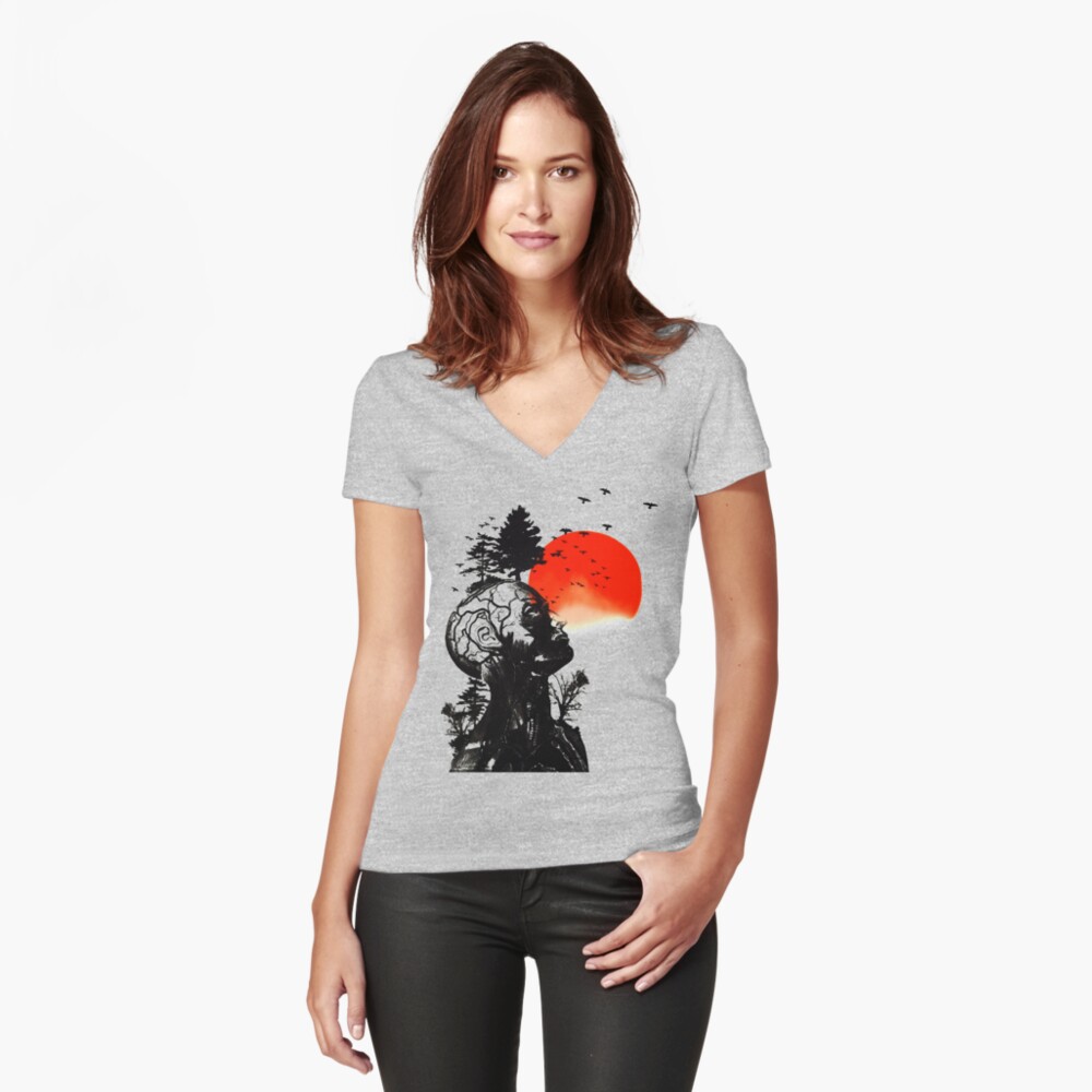 Artikel-Vorschau von Tailliertes T-Shirt mit V-Ausschnitt, designt und verkauft von Easy-Logo.