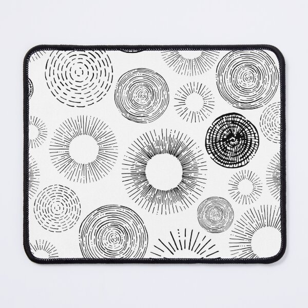 Item preview, Ethnic Sun Black and White Pattern designed and sold by SoccaTamam.