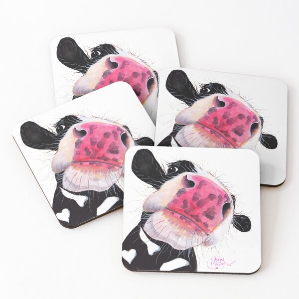 Item preview, CoW PRiNT 'NOSEY NELLIE' BY SHIRLEY MACARTHUR designed and sold by Shirley MacArthur Art.