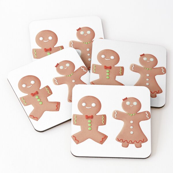 Item preview, Gingerbread couple designed and sold by Tell it with a Cat.
