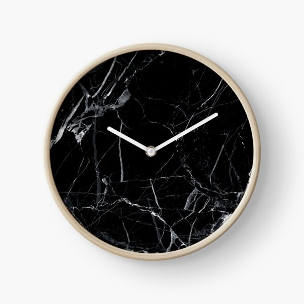 Marbre noir Horloge