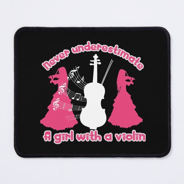 Item preview, Never underestimate a girl with a violin designed and sold by DynastyArt.