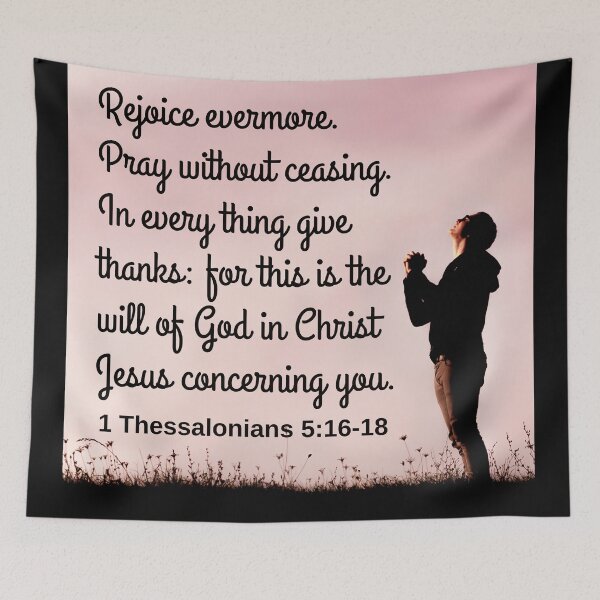 Item preview, 1 Thessalonians 5:16-18 KJV designed and sold by Caregiverology.