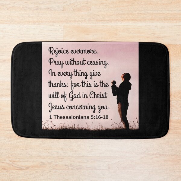 Item preview, 1 Thessalonians 5:16-18 KJV designed and sold by Caregiverology.