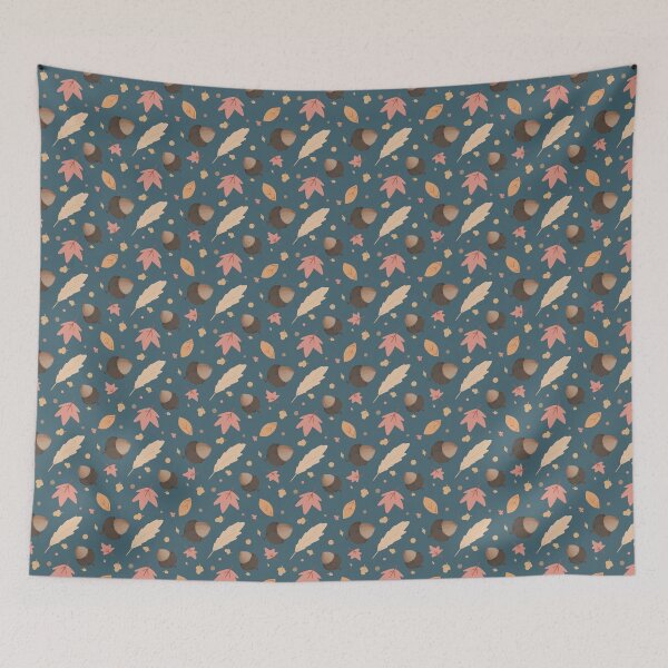Item preview, Cool Acorn & Maple Autumn/Fall Pattern designed and sold by SweetWhimsy.