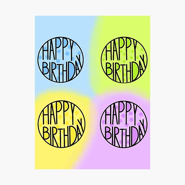 happy-birthday-to-an-amazing-person-sticker-pack-photographic-print