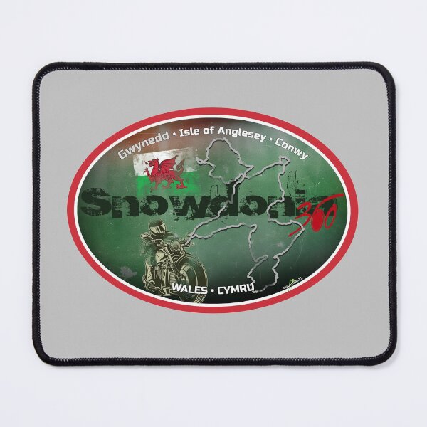 Item preview, Snowdonia 360 Wales Motorcycle Sticker T-Shirt 02 designed and sold by OuterShellUK.