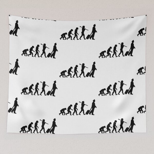 Item preview, Evolution of Pilot Love Traveling the world Awaits Mountain Hiking Camping Tree Mountains Tent Art Design Happy Apparel Essential Inspiration Joy Mood Funny designed and sold by DesignByHeartUK.