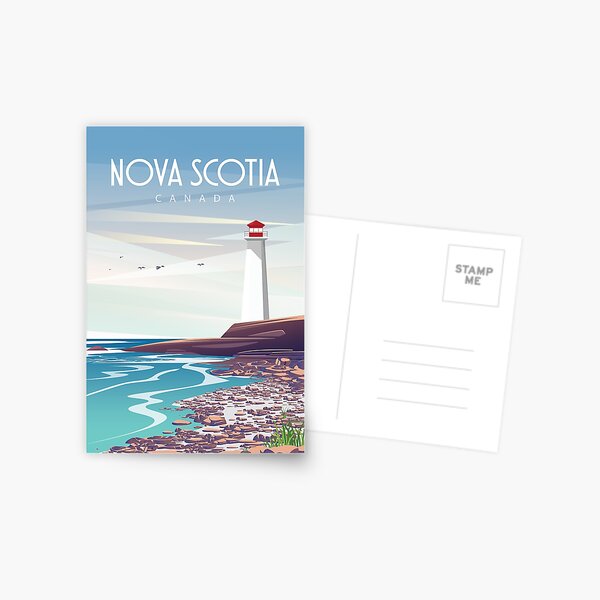 Item preview, Nova Scotia New Scotland canada travel poster designed and sold by Arctic frame studio.