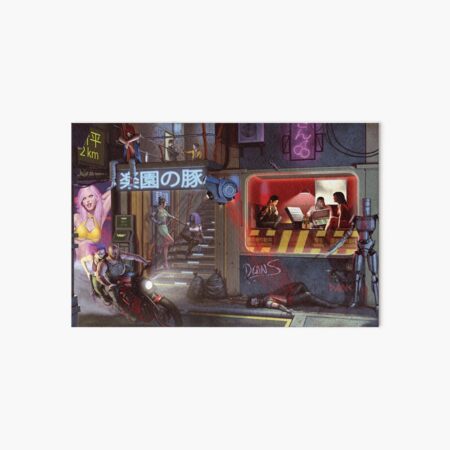 Item preview, Cyberpunk Street designed and sold by DeanSpencerArt.