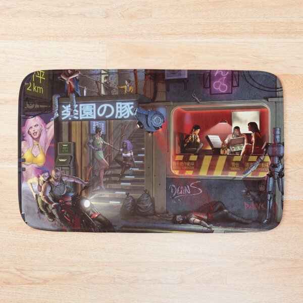 Item preview, Cyberpunk Street designed and sold by DeanSpencerArt.