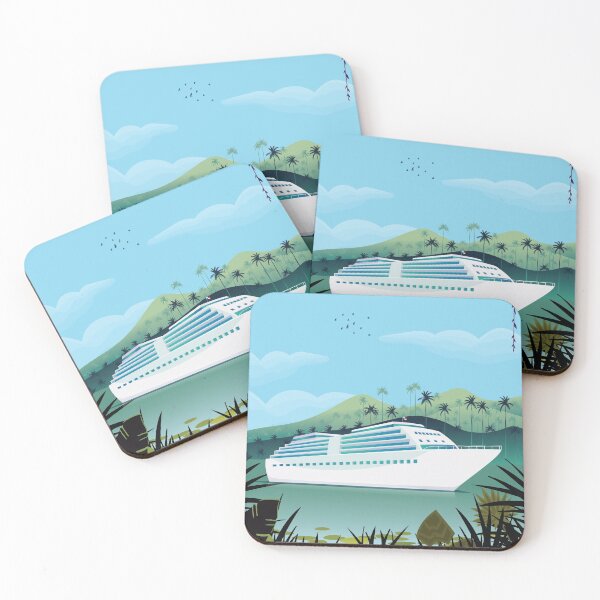 Item preview, Panama canal travel poster designed and sold by Arctic frame studio.