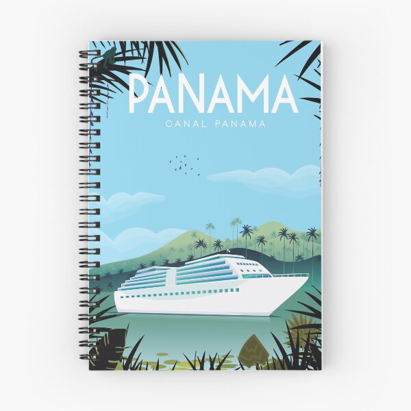 Item preview, Panama canal travel poster designed and sold by Arctic frame studio.