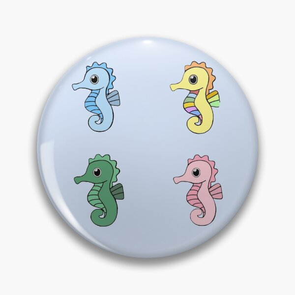 Item preview, Super adorable colorful seahorse pattern ( pack ), perfect summer pattern designed and sold by Barolina.